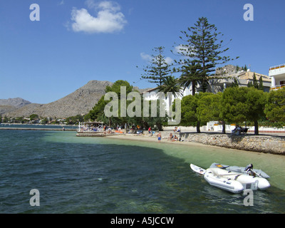 La baie de Puerto Pollensa, Mallorca, Espagne. Banque D'Images