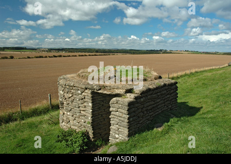 World War 2 tambourin près de Northumberland Craster Banque D'Images