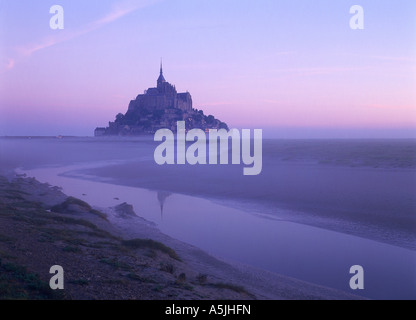 Le Mont Saint Michel. Manche, Normandie, France Banque D'Images