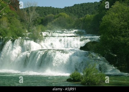 Skradinski buk Skradin Falls Parc national Krka Croatie Banque D'Images