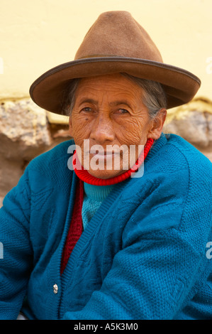 Femme Cusco Pérou Banque D'Images