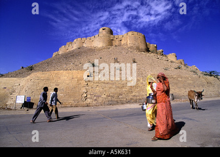Le fort de Jaisalmer dans le Rajasthan en Inde Banque D'Images