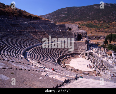 Le grand théâtre à Éphèse, Turquie. Banque D'Images