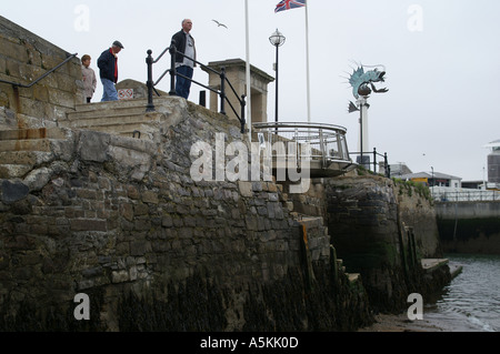 Mayflower steps Pilgrim Fathers point de départ pour le nouveau monde en 1620 Banque D'Images