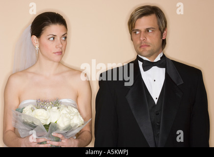 Couple en colère à chaque autre Banque D'Images