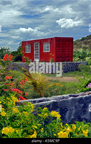 Home sweet home dans les tropiques. Vue inhabituelle - Ile Maurice Banque D'Images