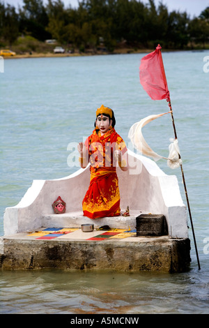 Dieu hindou sur l'île de 'propre' 'Shri Shiroi Baba' et 'Sai Shakti Mandir' - côte Est du 'Mauritius' Banque D'Images