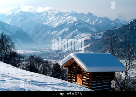 Ville de Kaprun Grossglockner et groupe de montagnes Autriche Banque D'Images