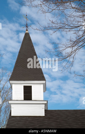 Église de l'Union vers 1850. Situé à North Danville, New Hampshire, USA Banque D'Images