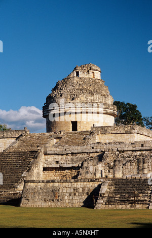 El Caracol, ruines toltèques observatoire maya à Chichen Itza, Yucatan, Mexique Banque D'Images