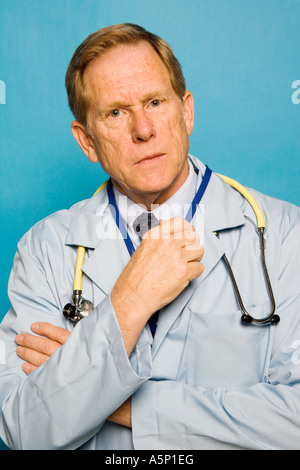 Médecin homme portrait. Banque D'Images