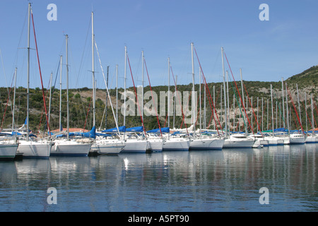 Kremik Marina Yachts en Croatie Banque D'Images