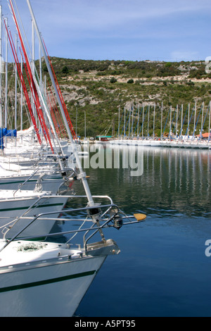 Kremik Marina Yachts en Croatie Banque D'Images