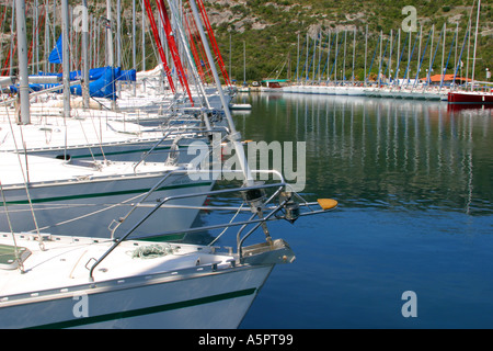 Kremik Marina Yachts en Croatie Banque D'Images