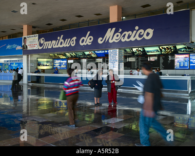 La ville de Mexico, principale gare routière/Coach Station Banque D'Images