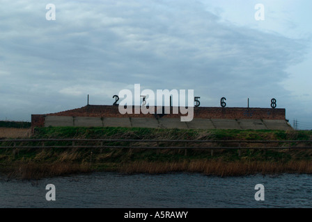 La portée de tir à Rainham Marsh qui est maintenant désaffectée. 6139 Banque D'Images