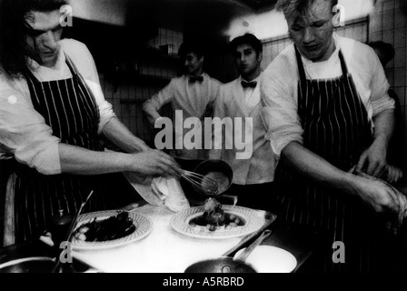 Dans la région de Marco Pierre White RESTAURANT HARVEY'S LONDON 1989 Banque D'Images