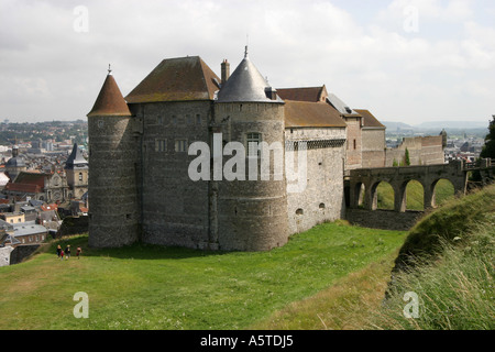 Château Norman à Dieppe, Normandie, France Banque D'Images