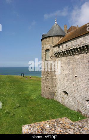 Château Norman à Dieppe, Normandie, France Banque D'Images