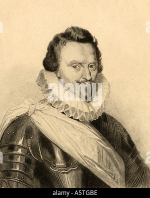 Concino Concini, 1er marquis d'Ancre Conte delle Penna, 1575 -1617. Homme politique italien, ministre de Louis XIII de France. Banque D'Images