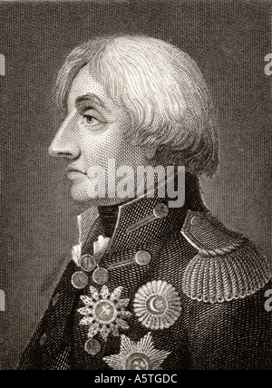 Horatio Nelson, 1er vicomte Nelson, duc de Bronte, 1758 - 1805. Le commandant de la marine britannique. Banque D'Images