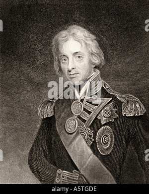 Horatio Nelson, 1er vicomte Nelson, duc de Bronte, 1758 - 1805. Le commandant de la marine britannique. Banque D'Images