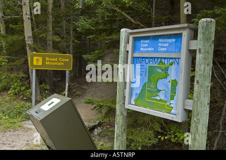 Sentier Mtn Broad Cove, Cape Breton Highlands NP Nova Scotia Canada Banque D'Images