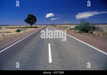 Stuart Highway, au sud d'Alice Springs Australie Territoires du Nord Banque D'Images