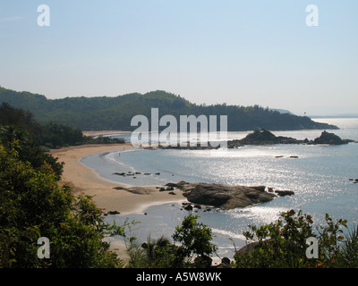 Om beach à Gokarna Inde Banque D'Images