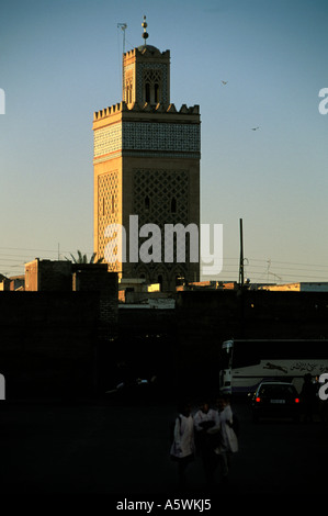 Minaret de la Koutoubia de Marrakech Banque D'Images