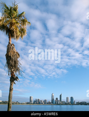 Tôt le matin sur la ville de South Perth, Perth, Western Australia, Australia, prises en 1993 Banque D'Images