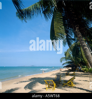 La plage de Jomtien, Pattaya, Thaïlande en 1990 Banque D'Images