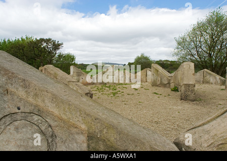 Irwell sculpture trail bavures country park Bury Lancashire uk Banque D'Images