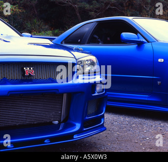 Nissan Skyline GTR 'Godzilla' Twin turbo, toutes roues motrices, toutes les roues directrices. L'icône de l'automobile japonais. Banque D'Images