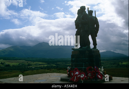 Le Mémorial Commando, près de Spean Bridge, Highlands, Écosse, Royaume-Uni Banque D'Images