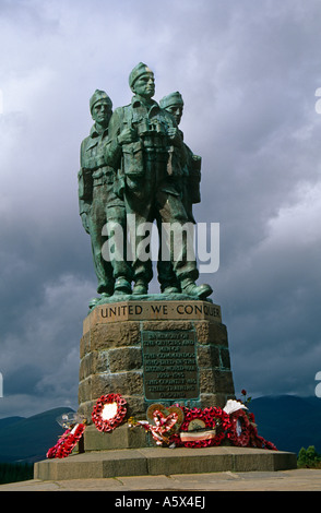 Le Mémorial Commando, près de Spean Bridge, Highlands, Écosse, Royaume-Uni Banque D'Images