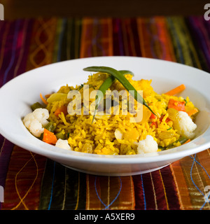 Biryani de légumes Indiens La Banque D'Images