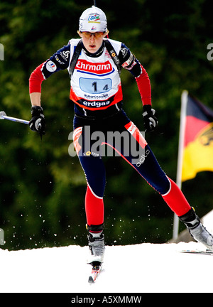 Sandrine BAILLY Frankreich Weltcup Biathlon Frauen 4x6km Ruhpolding 1001 2007 Banque D'Images