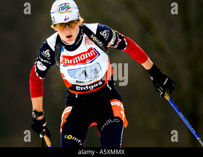 Sandrine BAILLY Frankreich Weltcup Biathlon Frauen 4x6km Ruhpolding 1001 2007 Banque D'Images