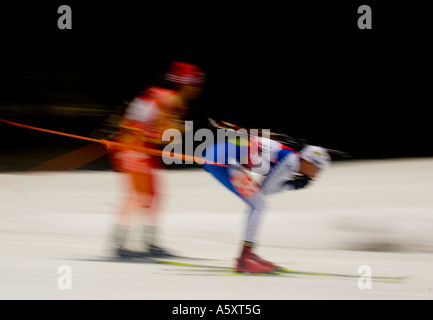 Le Biathlon Biathlon typique Weltcup Ruhpolding 1401 2007 Banque D'Images