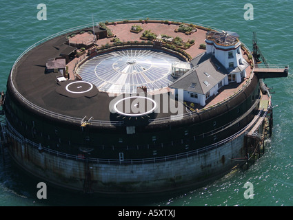 L'un des forts habitées dans le Solent Banque D'Images