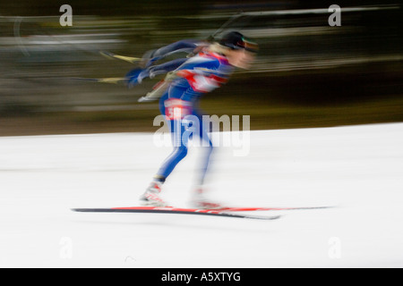 Le Biathlon Biathlon typique Weltcup Männer 15 km Ruhpolding 1401 2007 Banque D'Images