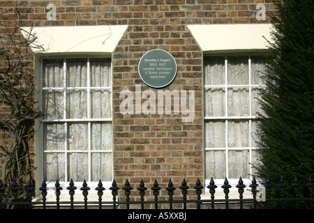 La maison de de Dorothy Sayers, Witham, Essex, Angleterre, RU Banque D'Images