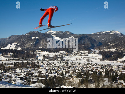 Skisprung Skisprung Weltcup Oberstdorf suis typique 28 01 2007 Banque D'Images