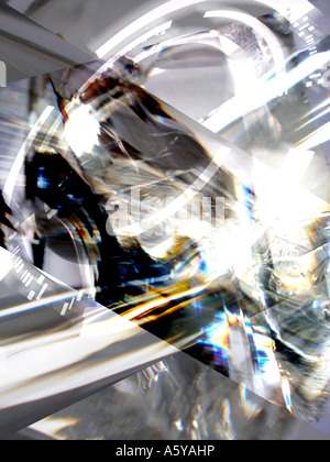 Motions floue multicolores Banque D'Images