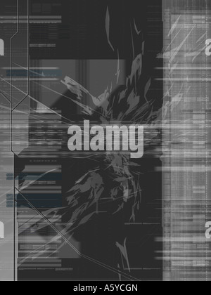 Résumé de l'image généré numériquement Banque D'Images