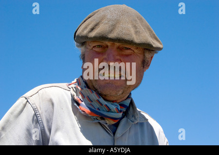 Cowboy Gaucho près de Necochea, Argentine. Banque D'Images