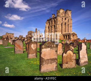 Tynemouth Priory et Château de Tyne et Wear Angleterre Banque D'Images