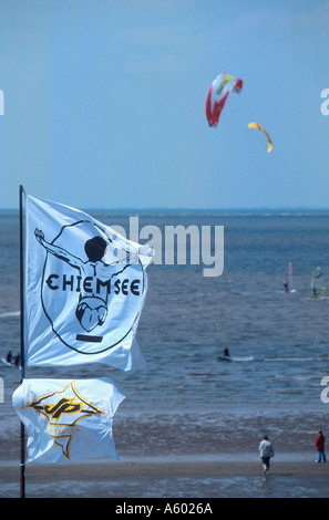 Kite Surf windfest norfolk hunstanton East Anglia angleterre uk Banque D'Images