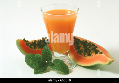Jus de papaye Banque D'Images